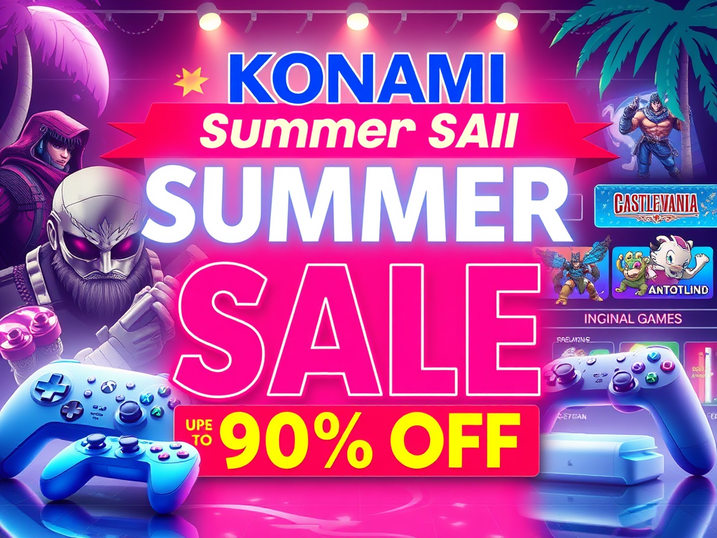 【最大90％OFF】KONAMI爆安ゲームセール開催中！メタルギアや悪魔城ドラキュラなど名作タイトルが超特価に